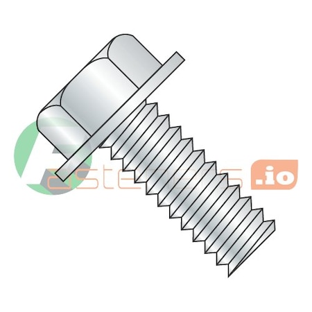 Newport Fasteners 1/4"-20 x 3/4 in Slotted Hex Machine Screw, Zinc Plated Steel, 2500 PK 150880